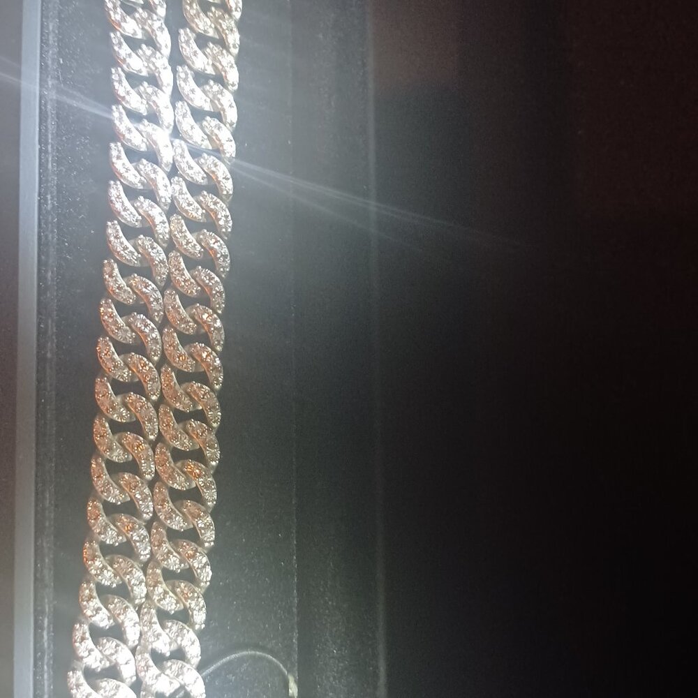 1.5 Ctw. 925 AUTHENTIC DIAMOND NECKLACE STERLING SILVER